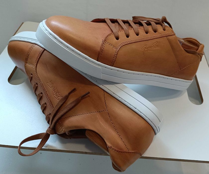 Pantofi sport casual 45.5 46 lucrati manual G. Rizo NOI piele naturala