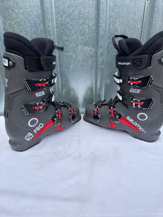 Clapari ski schi Salomon R100 marime Eur:42 Mondo:27 314mm flex:100