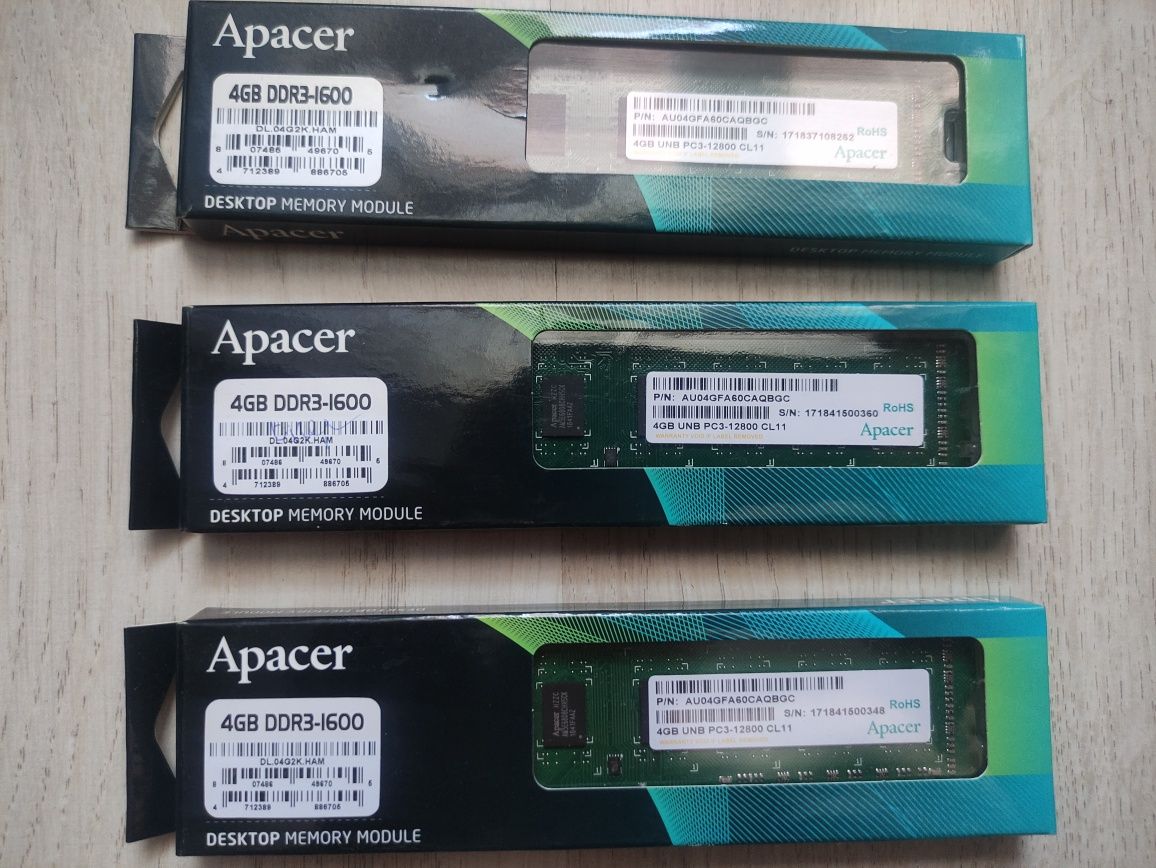 Продам ОЗУ ddr3 4gb