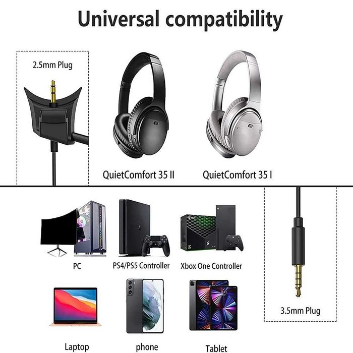 Microfon Gaming de inalta fidelitate pentru casti Bose QC35 I / II