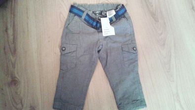 Pantaloni maro lungi NOI baieti H&M masura 74, 6 luni-1 an