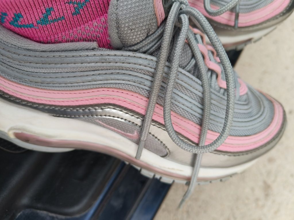 Nike air max 97 gs дамски маратонки розово сребристи
