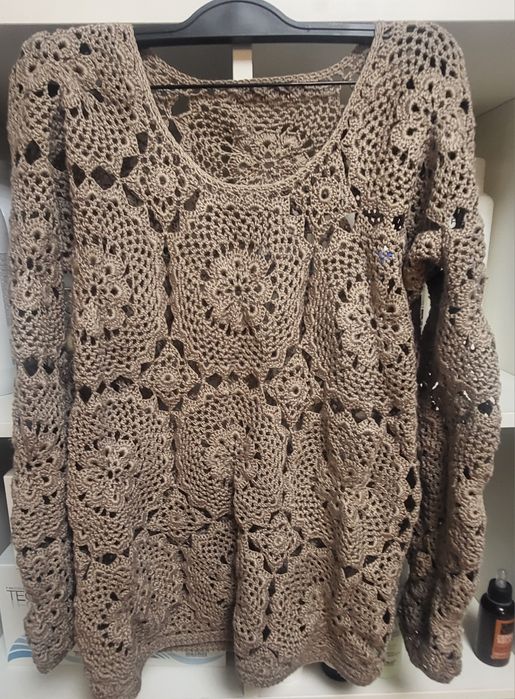 Bluză croșetată manual