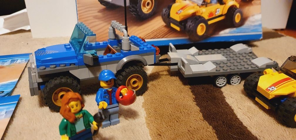 Lego 60082 masina teren si remorca auto