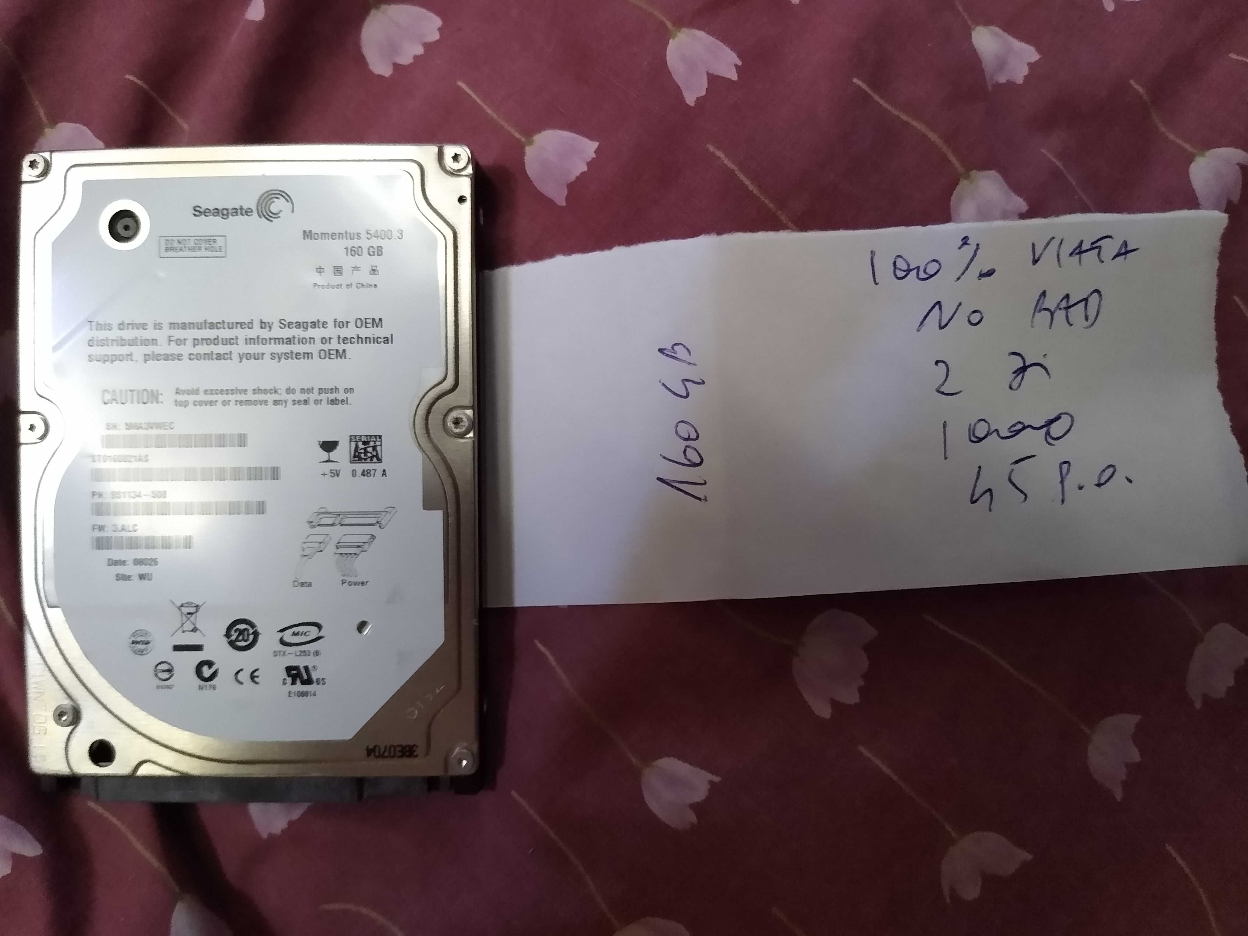 Hard disk laptop 80 pana 750gb