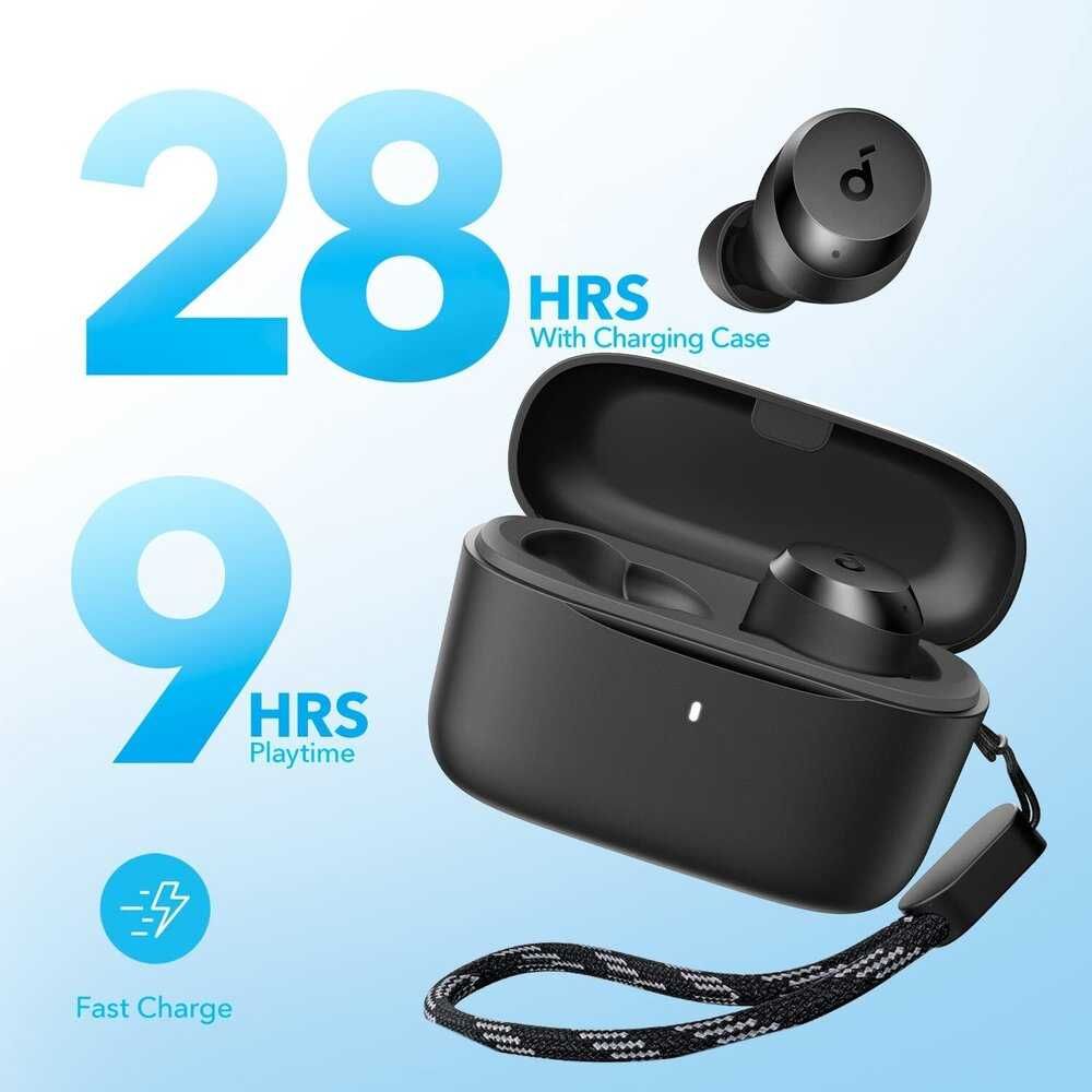Неразопаковани Anker Soundcore A20i безжични Bluetooth слушалки, черни