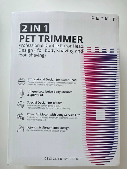Masina de tuns catei si pisici PETKIT TRIMMER 2IN1 + unghiera PETKIT