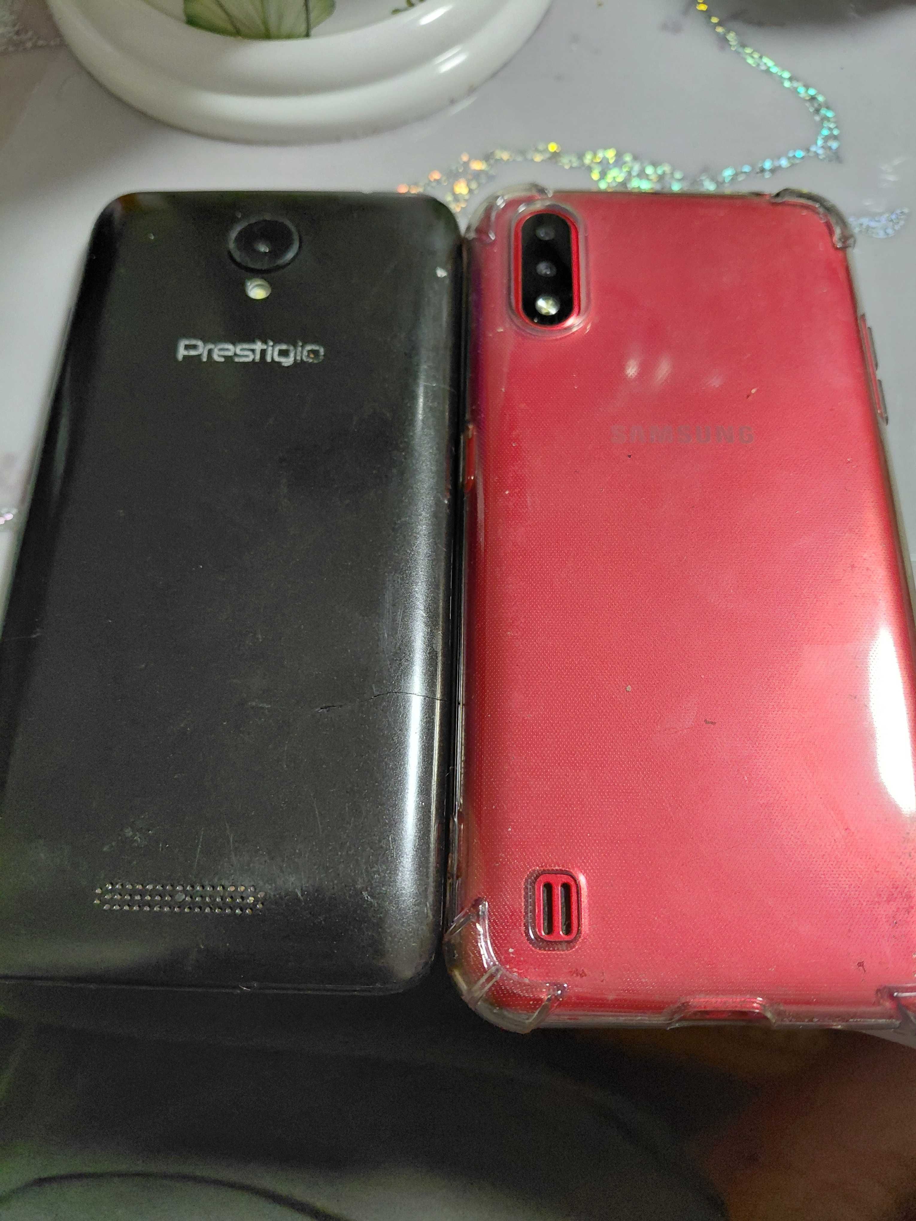 Samsung A01  и Prestigio