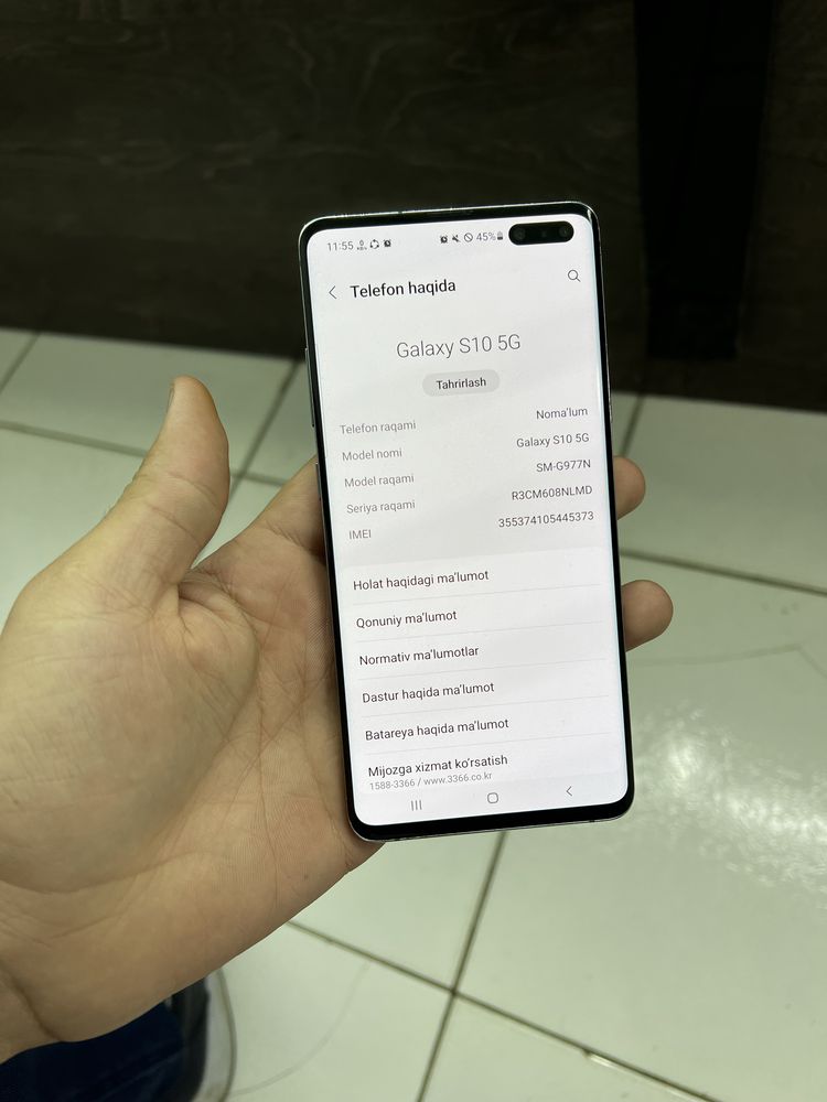 Samsung S10 5G telefon sotiladi 8/256 самсунг С105г