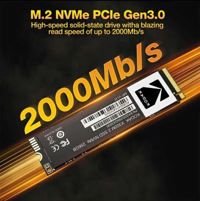 SSD M2,Kodak 512Gb+SSD 2.5"Kodak 512 Gb=250 ron,Laptop ,Ps5,Destop,Nou