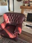 Fotoliu masiv piele Chesterfield