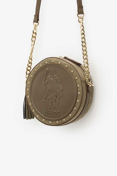 U.S. Polo Assn. НОВА дамска чанта от естествена кожа