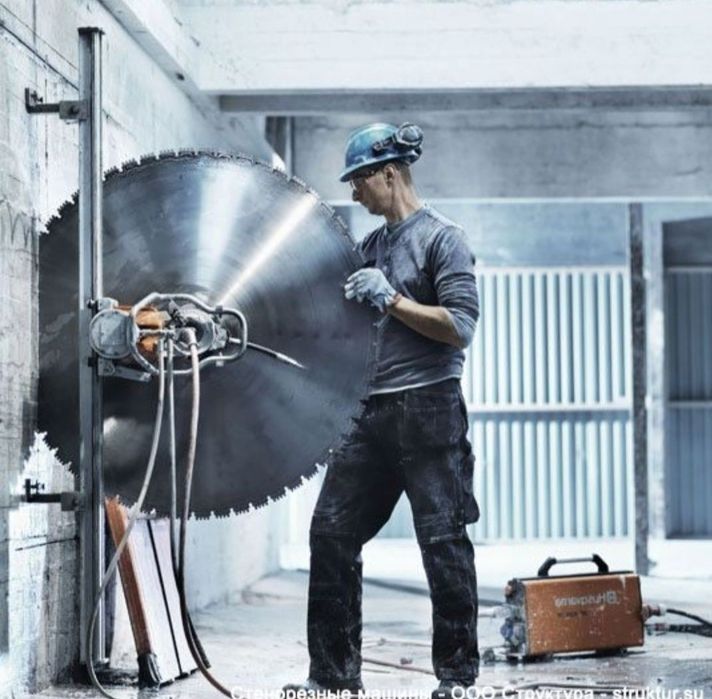 Резка бетона. Алмазное сверление бурение