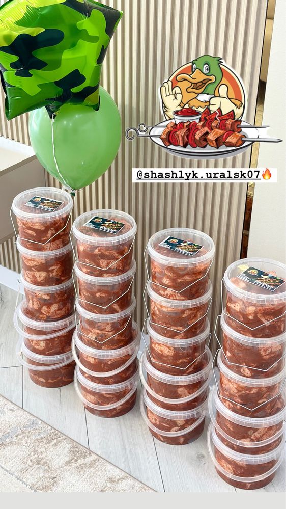 Маринованный шашлык из утки (филе)