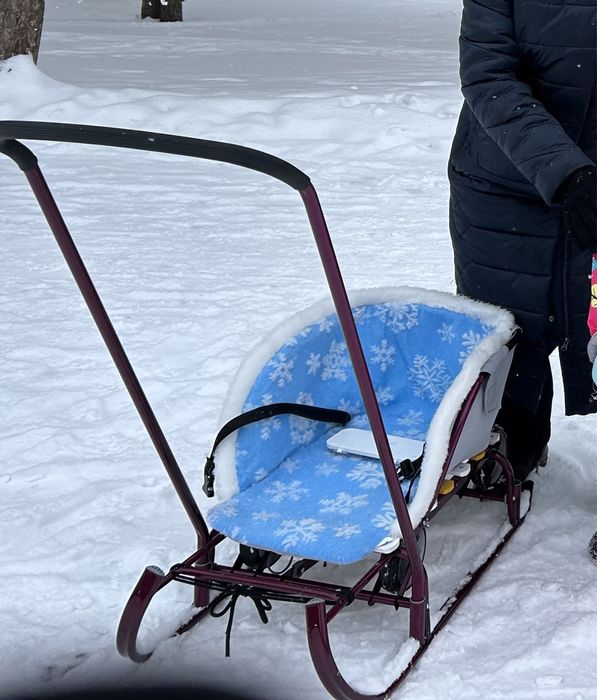Санки,зимние на колесах