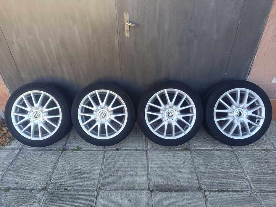 ОРИГИНАЛНИ джанти с гуми 17 ' 5x112 57,1 ФОЛКСВАГЕН / VW GOLF TOURAN
