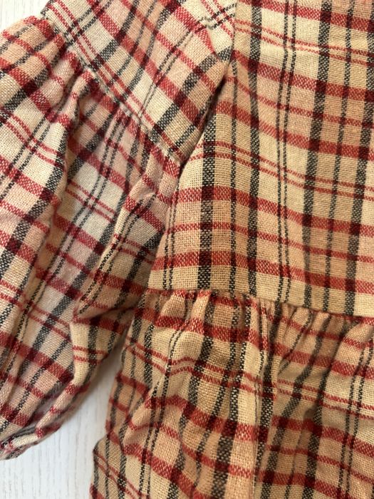 Rochie rosie carouri Zara 86 Hm H&M 12-18 craciun