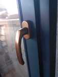 Usa noua balcon, lemn cu geam termopan, 2m inaltime x 0.8 m latime