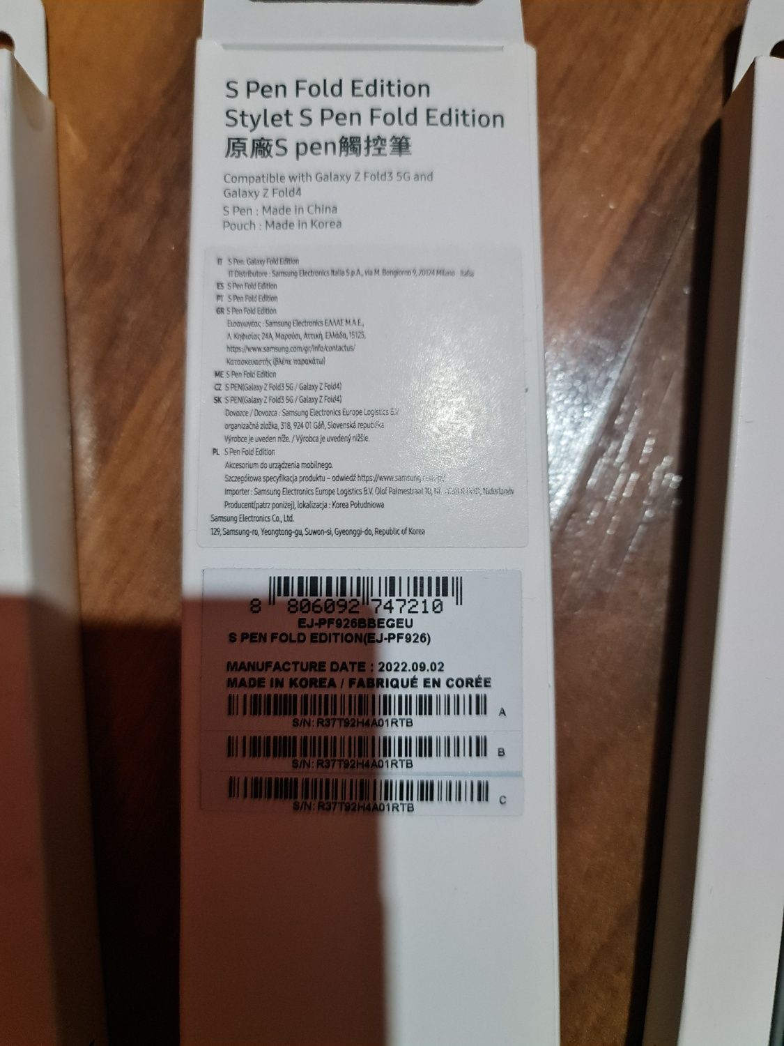 S Pen stylus creion original Samsung Fold Edition Fold 3 4 5 6