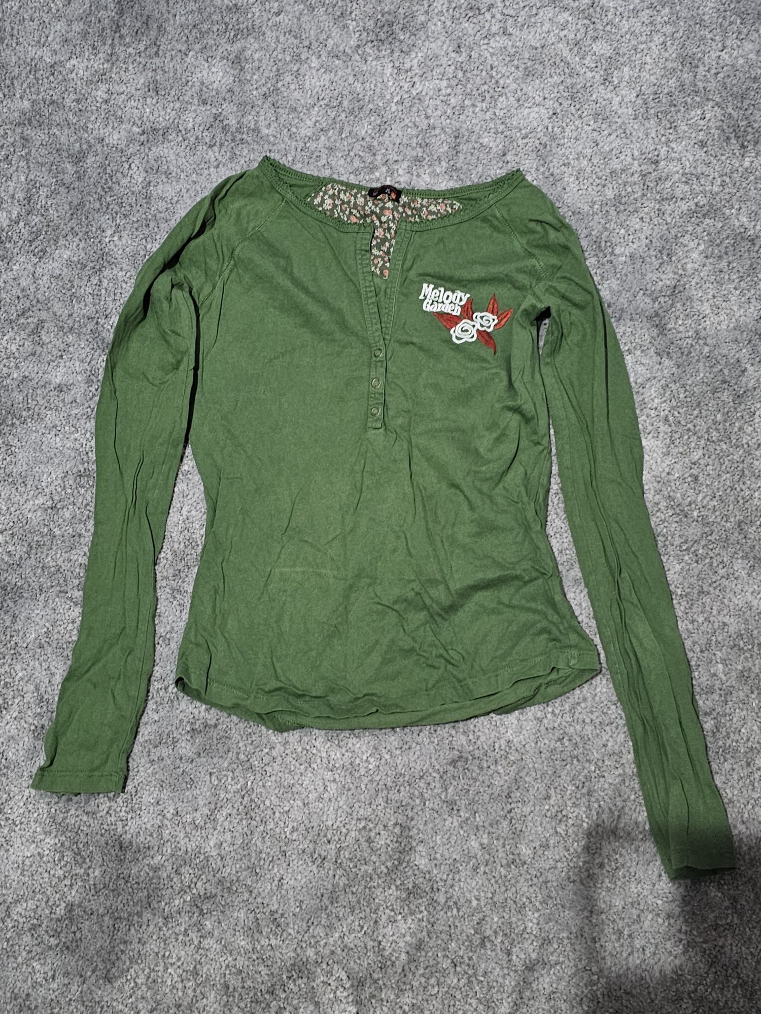 Bluza verde Bershka