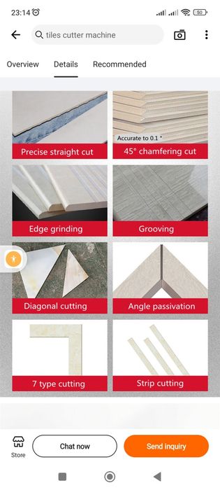резка КЕРАМОГРАНИТА,  в собственном цехе. По 90 гр 45 градусов