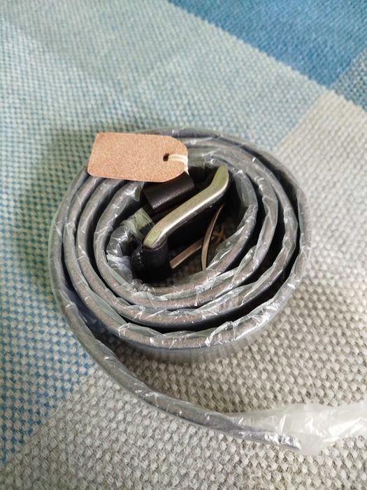 Кожен колан 130см, естествена кожа, метална катарама, нов