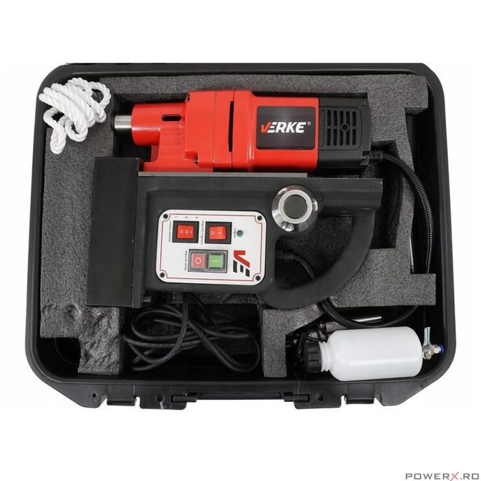 Masina de gaurit fixa, cu talpa magnetica, 15000N, 1500 W, dimensiuni