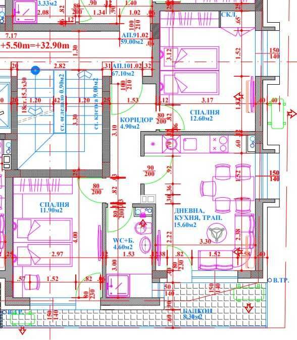 Продава се Тристаен апартамент в Созопол - 77 кв.м за 1205 €/кв.м - Снимка #3