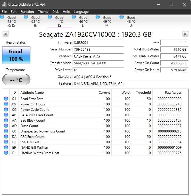 SSD 2.5" SATA III Seagate Barracuda 2TB 1.92TB CA NOU garantie 12.2027