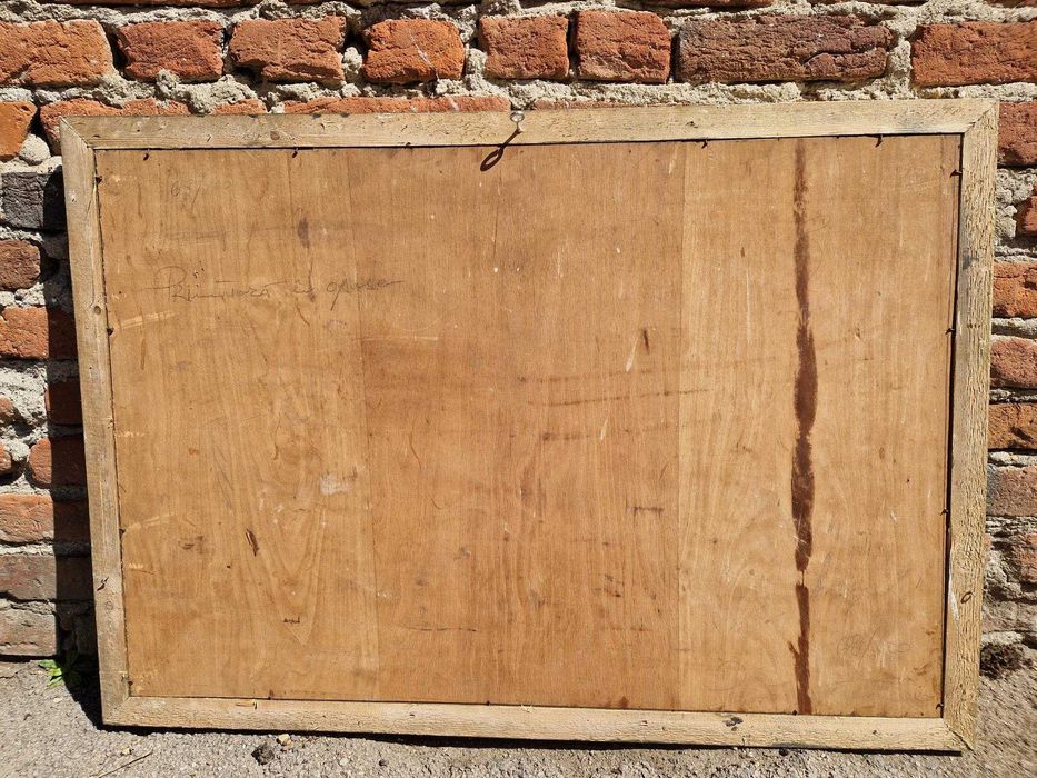 Tablou vechi 1935 , autor roman  108 x 76 cm