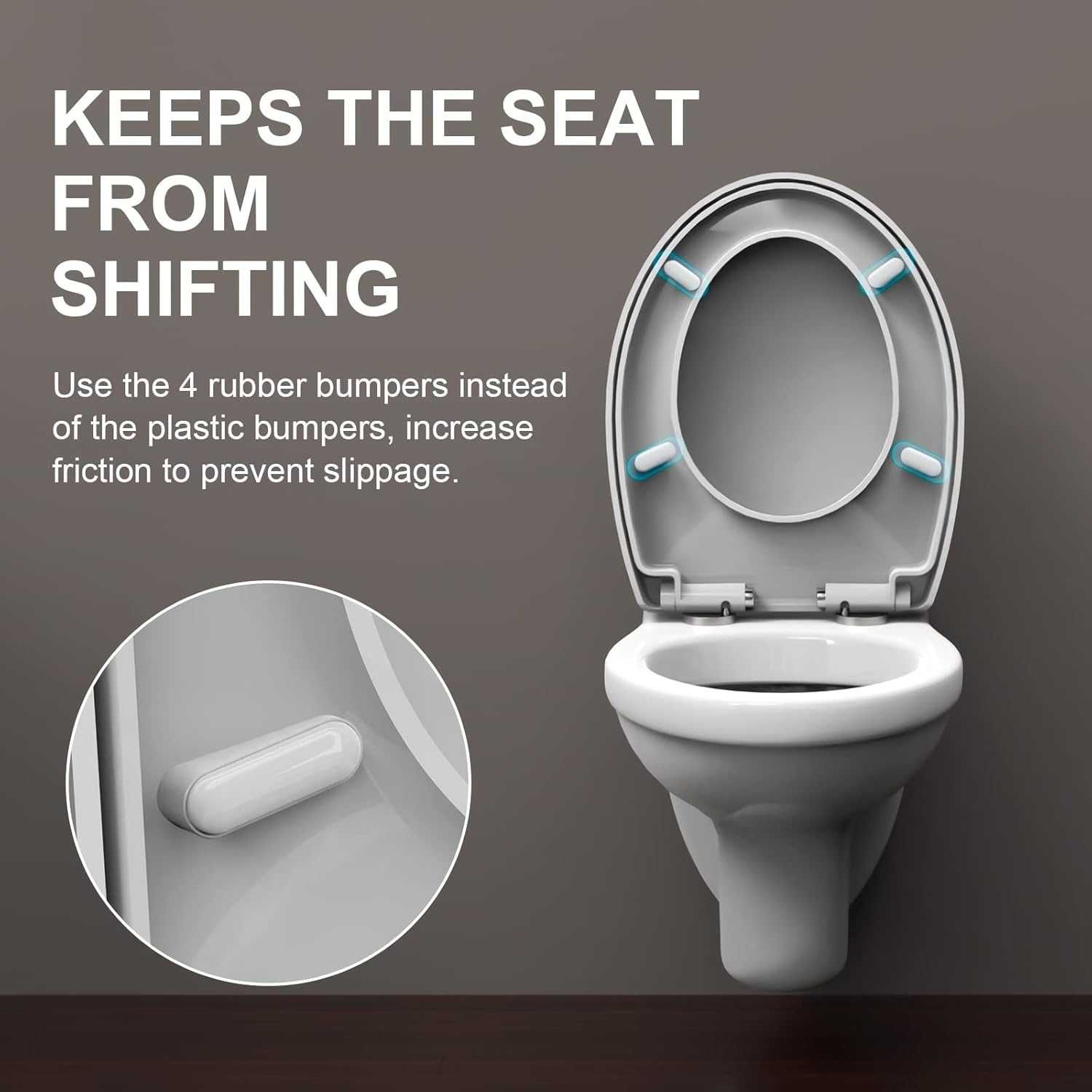 Ibergrif M41002 –Capac WC Soft-close, oval, antibacterian easy-clean