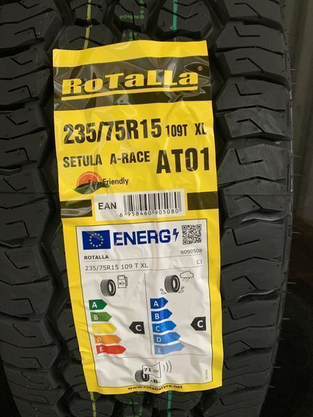 Нови джипови гуми ROTALLA SETULA A-RACE AT01 235/75R15 109T XL НОВ DOT