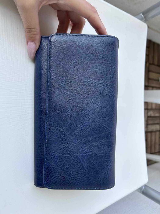 Синьо дамско портмоне