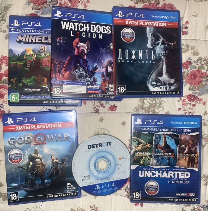 Диски для PS4 Поддерживается PS5