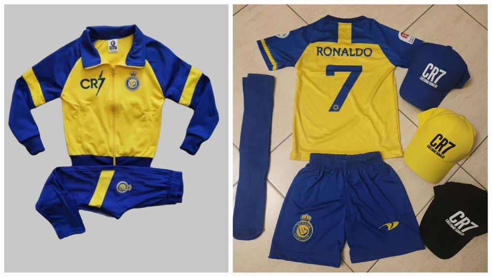 Роналдо Къс+ дълъг екип Ал насър 2022 с включена шапка и калци