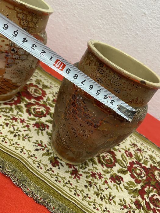 Японски вази сацума от порцелан - кашпи