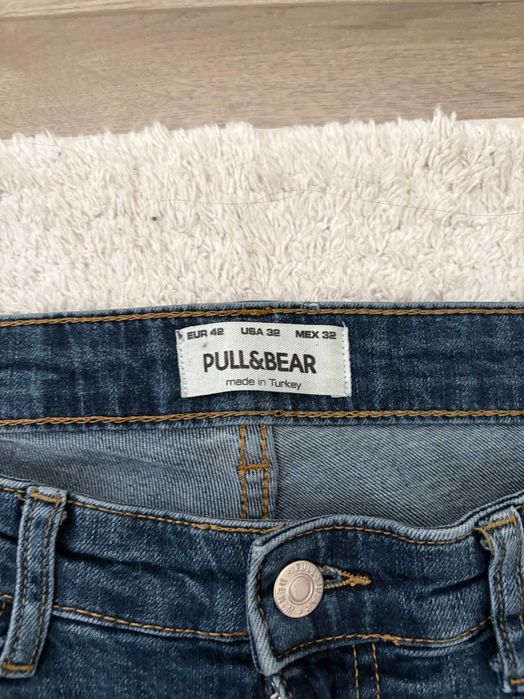 Blugi Barbati Pull & Bear Skinny Fit Marimea 32 -EUR42- cu rupturi