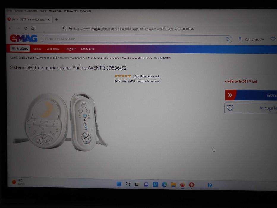 bebe Sistem de monitorizare Philips-AVENT , nou