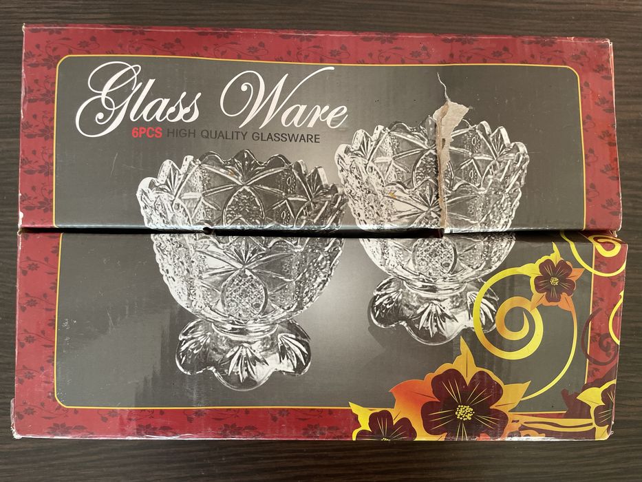 Set 5 Cupe Sticla Inghetata 300ml