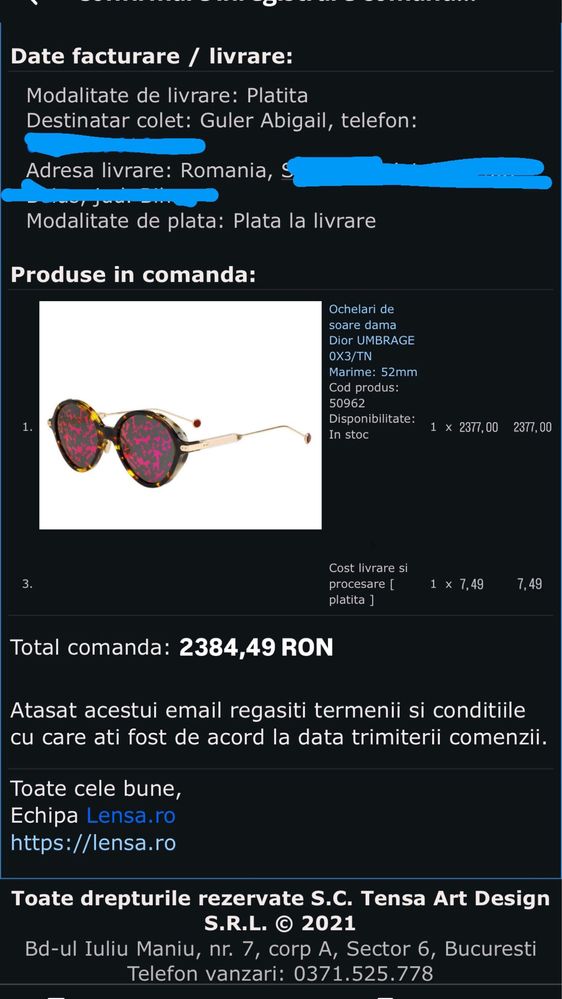 Ochelari de soare Dior