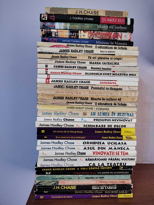 James Hadley Chase – set 35 romane politiste