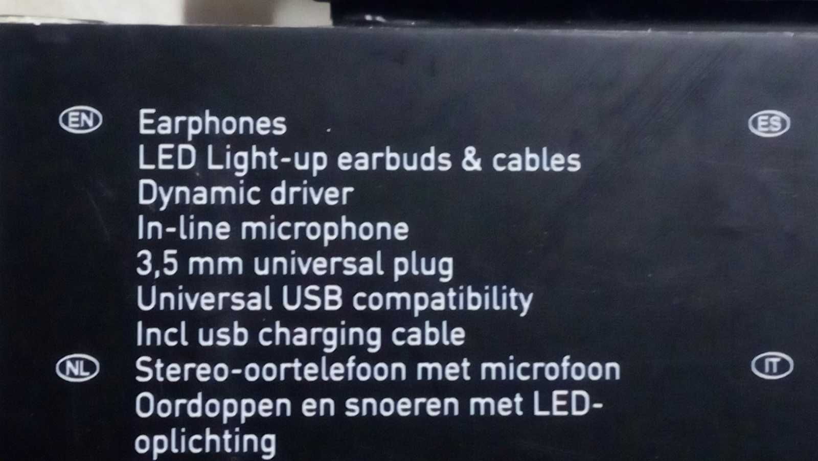 SPORT LED earphones - слушалки с кабел GRUNDIG