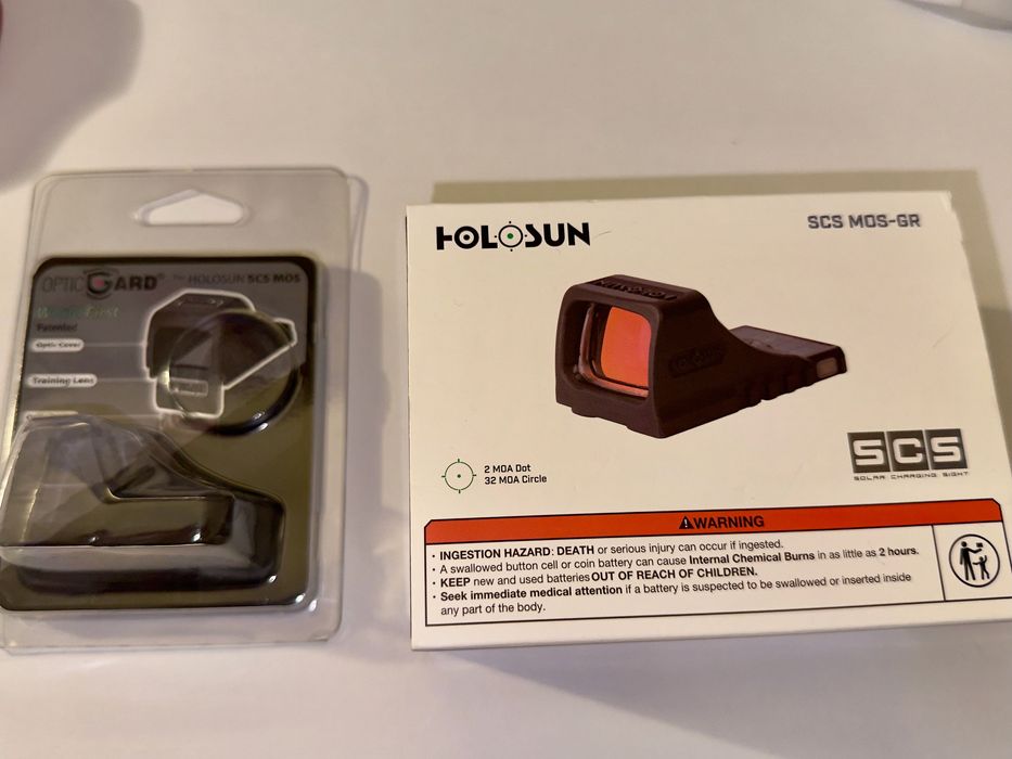 Holosun SCS amprenta Glock MOS plus OpticGuard