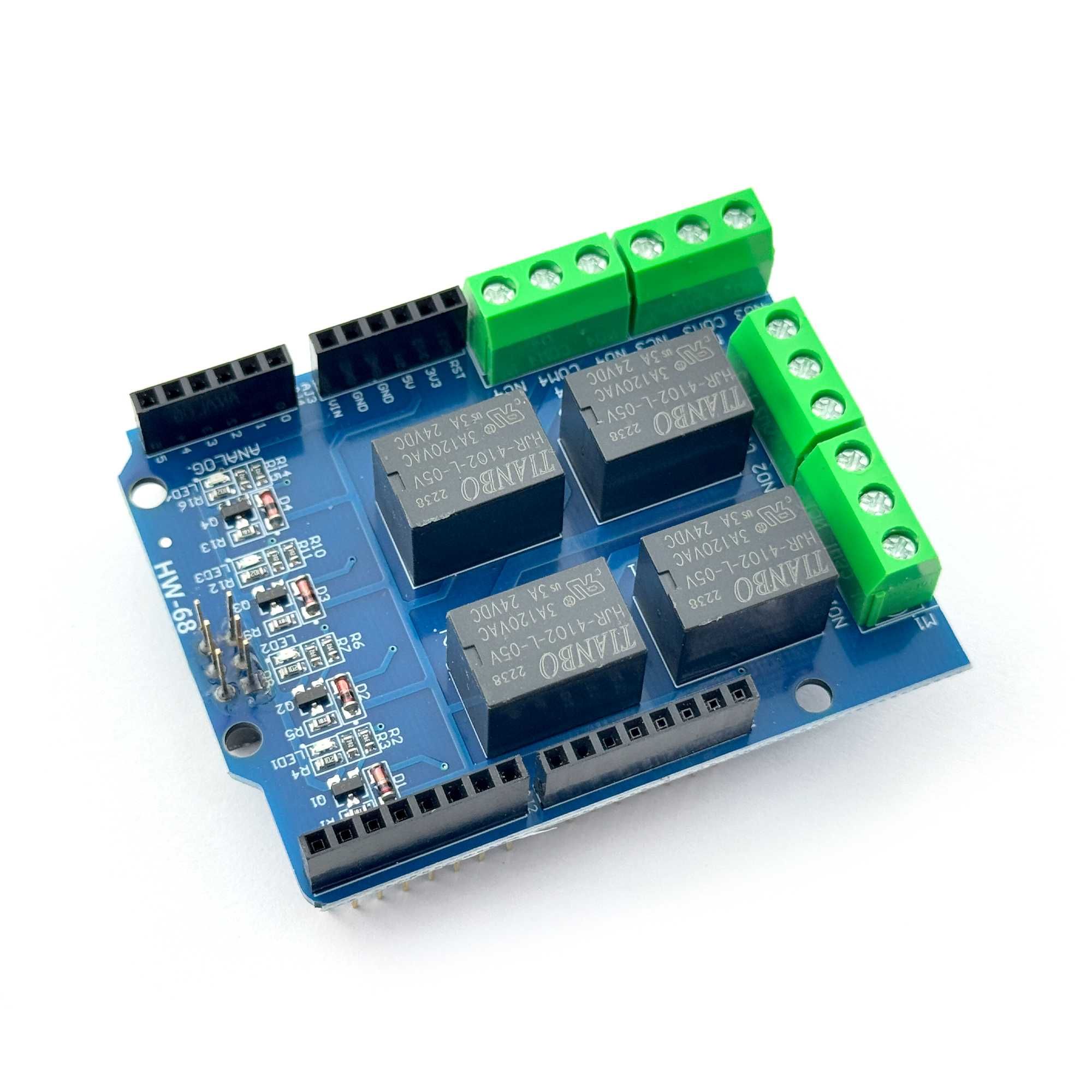 HW-68 4-канальный 5В реле шилд для Arduino UNO