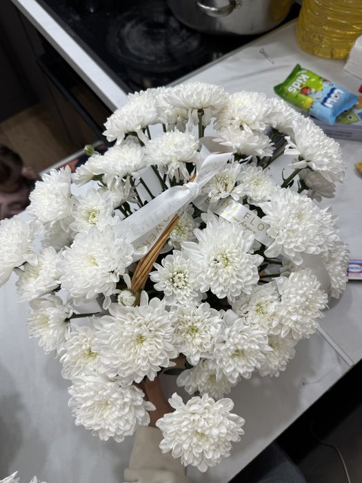 Цветы в корзине свежие не дорого