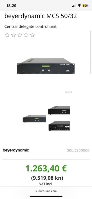 Sistem Conferinta Beierdynamic MCS Statie Microfoane Case