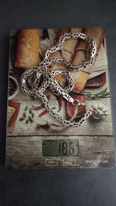 Lant argint 925 barbat, 186 gr