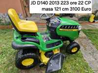 John deere D140 Tractoras de tuns iarba gazon 22 CP
