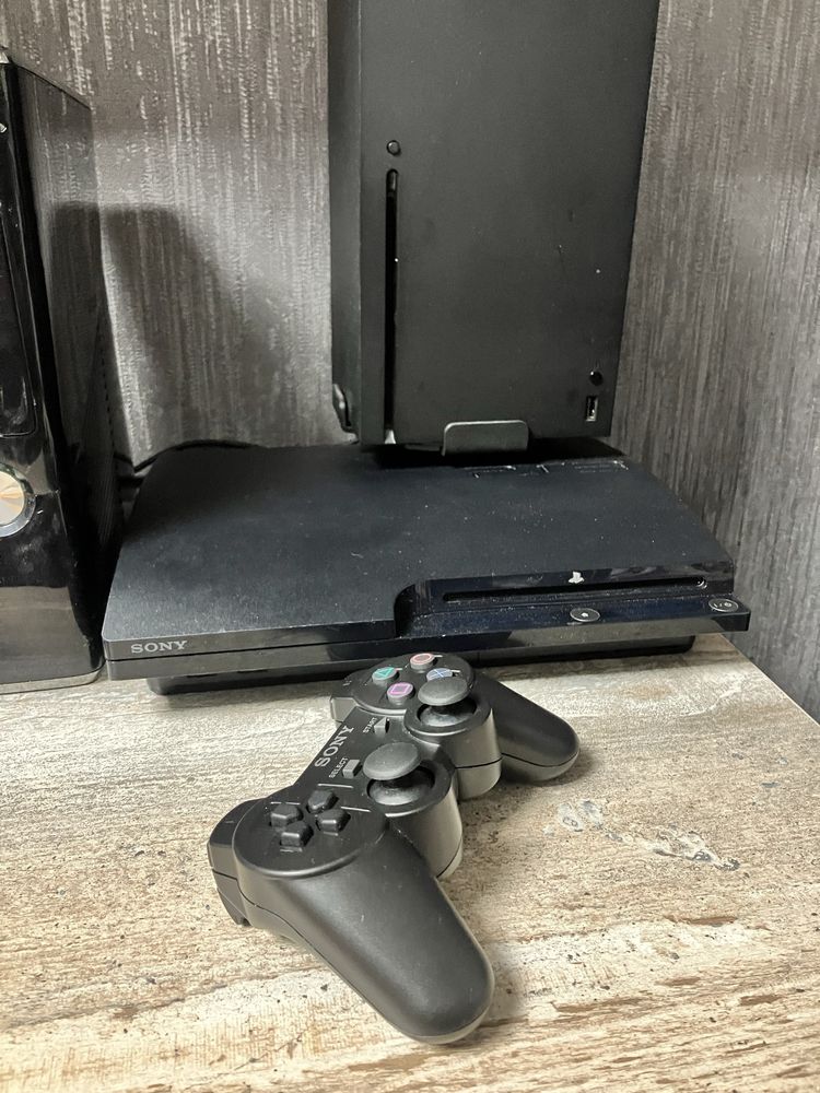 Sony Playstation 3 slim с коробкой и играми