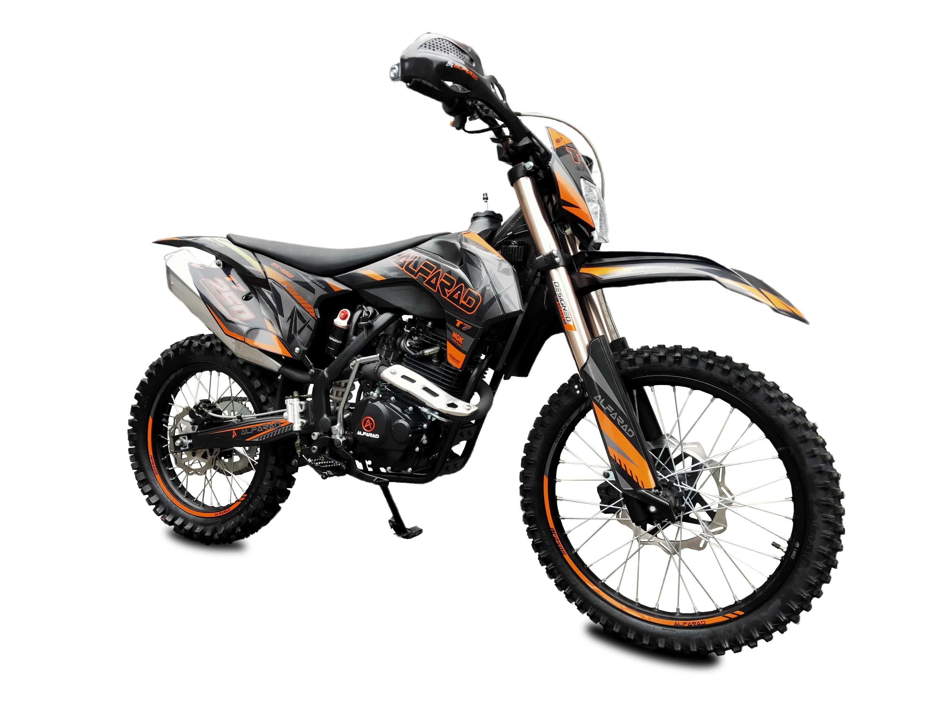 Moto Cross Alfarad 250cc Roti Mari 21/18 Pornire Buton Garantie 2 Ani